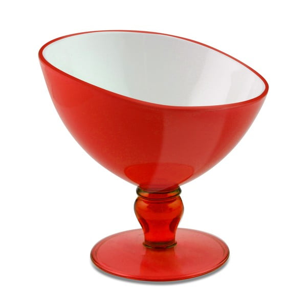 Crvena šalica za desert Vialli Design Livio, 180 ml