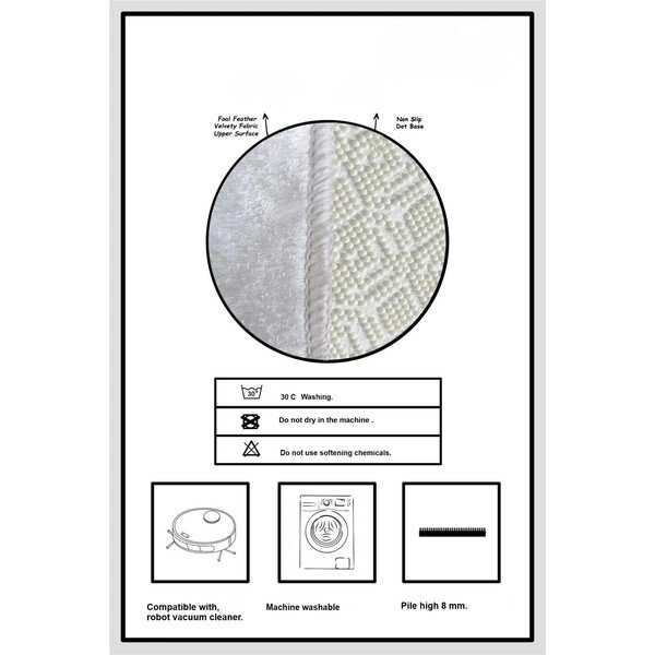 Crne/bež kupaonske prostirke u setu 2 kom 60x100 cm Oweld – Foutastic-image-3