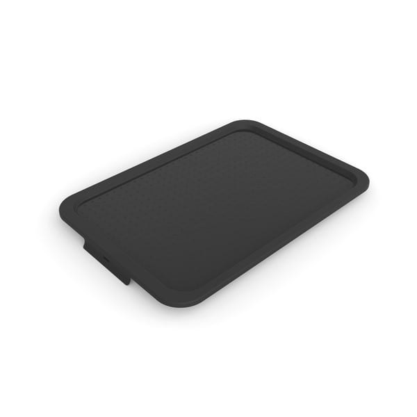 Crni plastičan poklopac za kutiju za pohranu 57x39x3 cm Albris – Rotho