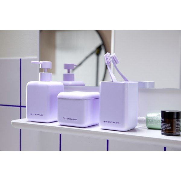 Ljubičasta čaša za četkice za zube od polyresina Tom Tailor T-Rounded – Wenko-image-1