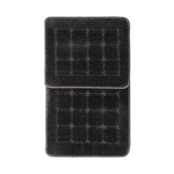 Antracitno sive kupaonske prostirke u setu 2 kom 50x80 cm Kareli – Foutastic-image-2