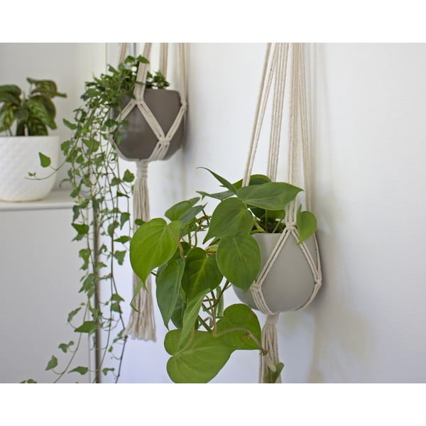 Tekstilni lanac za vješanje tegli za cvijeće ø 13 cm (visina 100 cm) Macramé – Artevasi-image-1