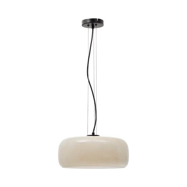 LED viseća svjetiljka sivo-bež sa staklenim sjenilom ø 38 cm Reig – Kave Home