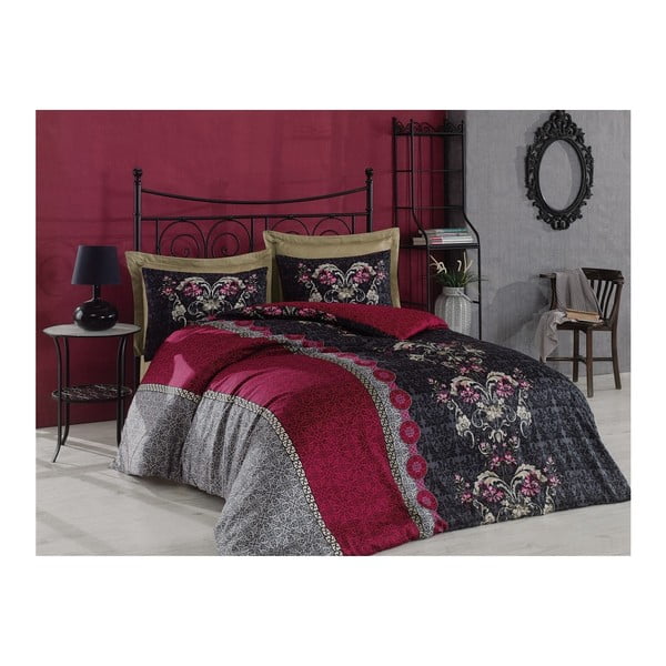 Pamučna posteljina za bračni krevet Cassandra, 200 x 220 cm