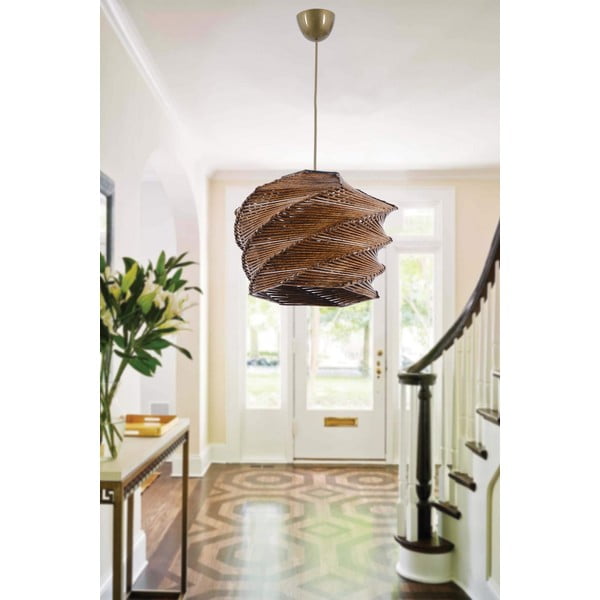 Svjetlo smeđa viseća svjetiljka ø 32 cm Ruche – Opviq lights-image-1