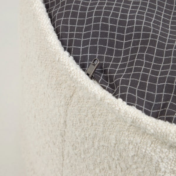 Bijeli puf Kave Home Adara, ø 50 cm-image-4