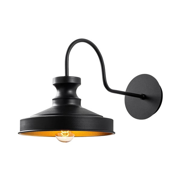Crna zidna lampa ø 22 cm Kiruna – Opviq lights-image-2