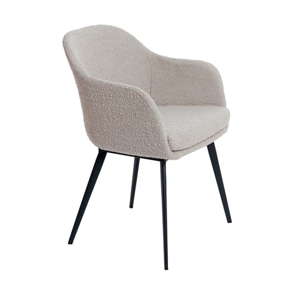 Bež podstavljena blagovaonska stolica s naslonima za ruke Leone – Light & Living