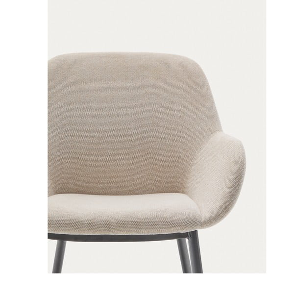 Krem podstavljena blagovaonska stolica Konna – Kave Home-image-1