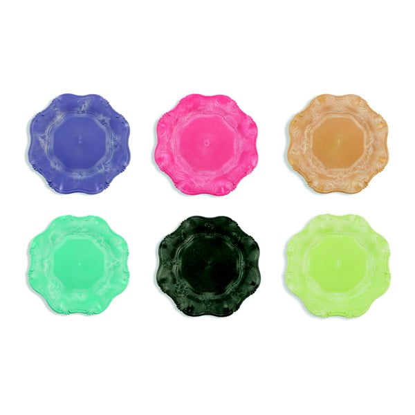 Set od 6 plastičnih tanjura u boji Villa d&#39;Este Hippy, ⌀ 33 cm