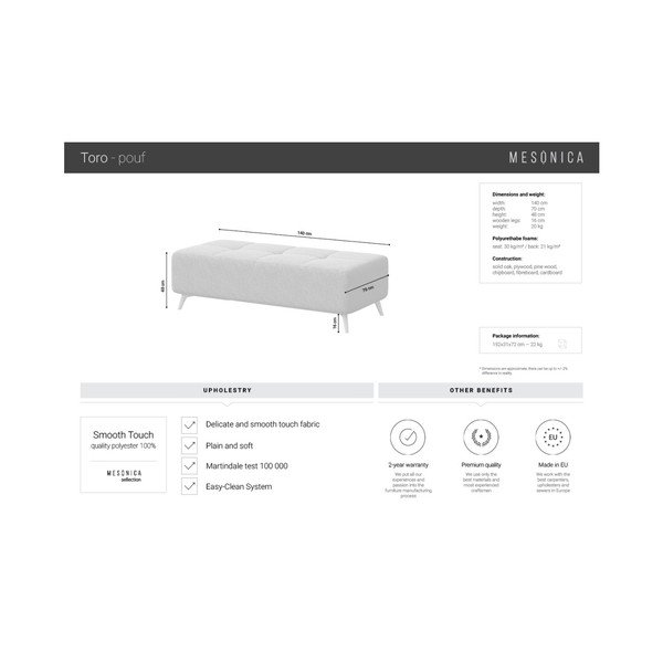 Tirkizno plavi tabure MESONICA Toro-image-3