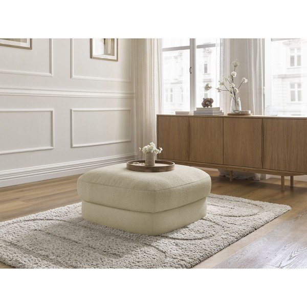 Bež tabure od bouclé tkanine Leonore – Bobochic Paris-image-4