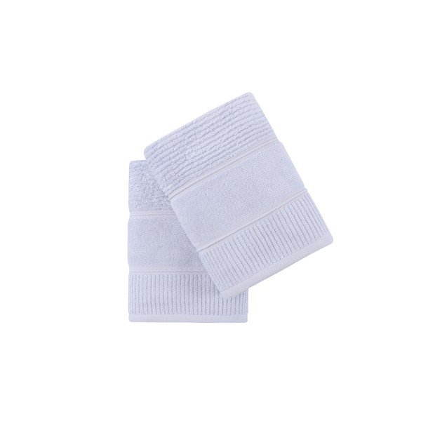 Svijetlo plavi pamučni ručnici u setu 2 kom od frotira 50x90 cm Daniela – Foutastic-image-3