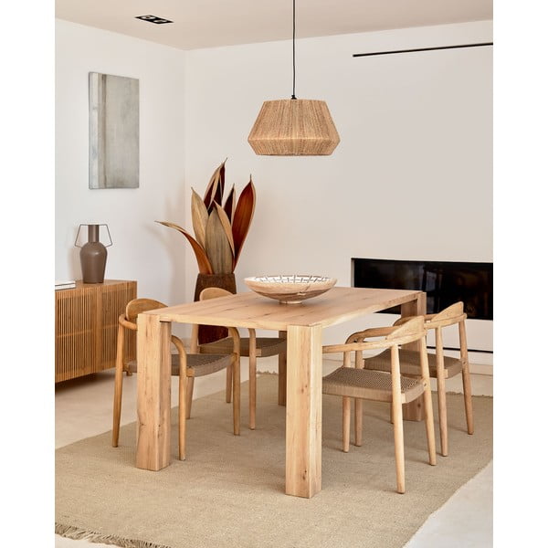 Blagovaonski stol u dekoru hrasta 100x200 cm Deyanira – Kave Home-image-1