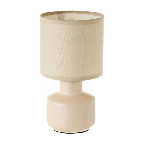 Bež stolna lampa keramička s tekstilnim sjenilom (visina 22 cm) – Casa Selección