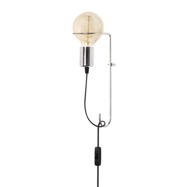 Metalna zidna svjetiljka u hrom boji Opviq lights Rodopi