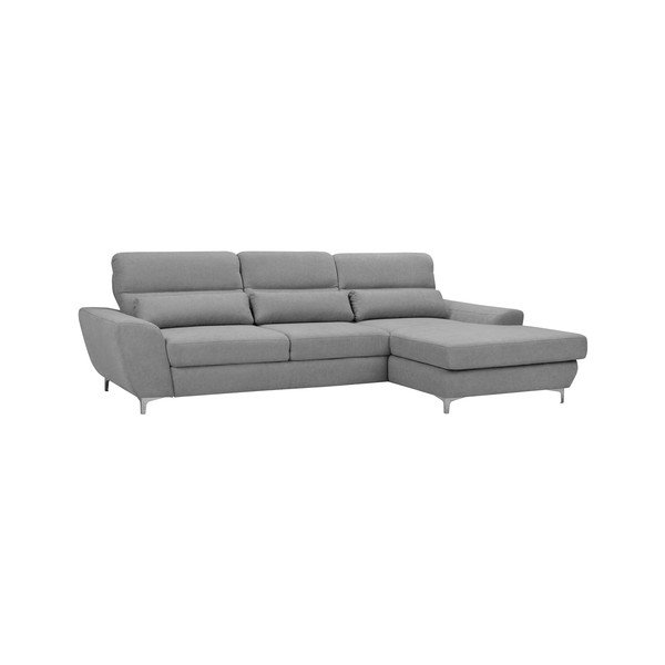 Svijetlo sivi kauč na razvlačenje Windsor &amp; Co Sofas Omega, desni kut-image-1
