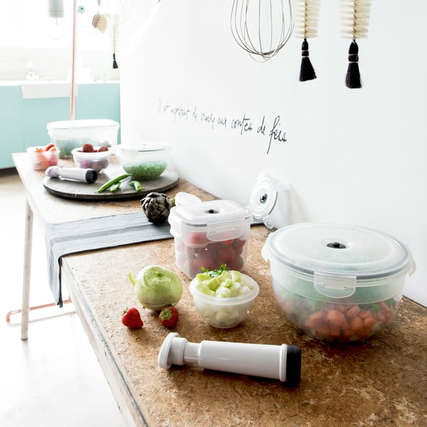 Set s 3 kutije za hranu i vakuumska pumpica Compactor Food Saver-image-3