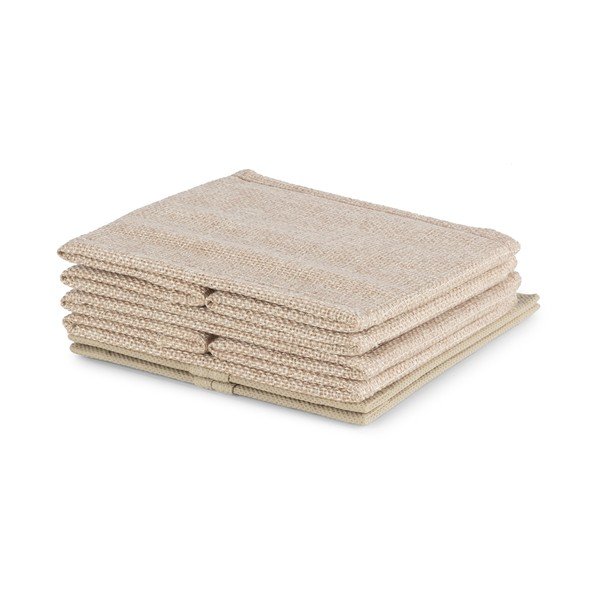 Bež tekstilne kutije za pohranu u setu  2 kom 14x12x12 cm Sandy – Compactor-image-4