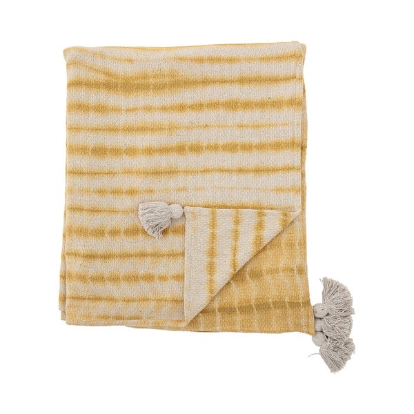 Žuti  prekrivač za bračni krevet 220x260 cm Decia – Bloomingville