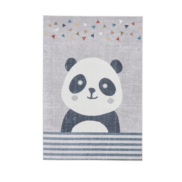 Svijetlo sivi dječji tepih 120x170 cm Vida Kids Panda – Think Rugs
