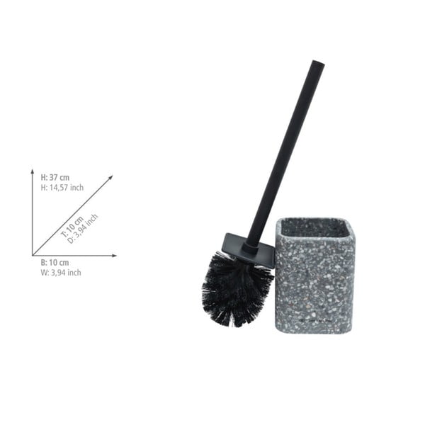 Siva WC četka od polyresina Tom Tailor T-Terrazzo – Wenko-image-4