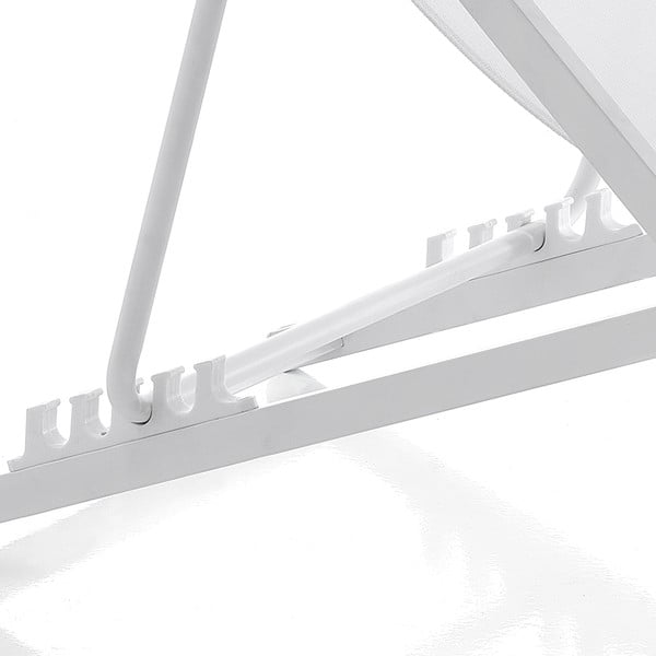 Bijela metalna sklopiva vrtna ležaljka Milos – Tomasucci-image-3