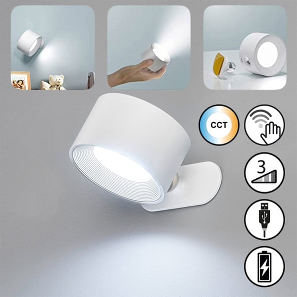 Bijela LED zidna lampa Magnetics – Fischer & Honsel-image-2