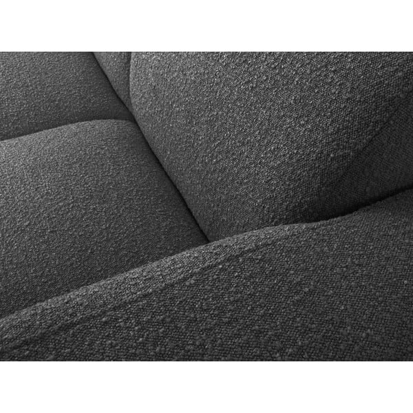 Tamno siva kutna garnitura od bouclé tkanine (s desnim kutom) Molino – Micadoni Home-image-1