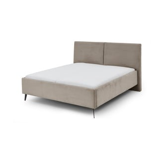 Smeđe-sivi tapecirani bračni krevet bez podnice 180x200 cm Lando – Meise Möbel