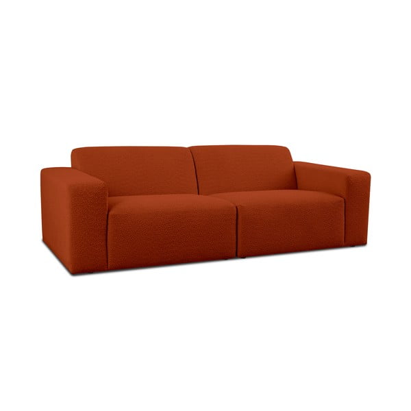 Ciglasta sofa od bouclé tkanine 228 cm Roxy – Scandic-image-1