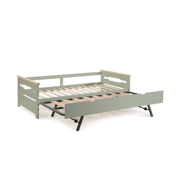 Zeleni dječji krevetić s krevetom na izvlačenje Marckeric Elisa, 90 x 190 cm-image-3