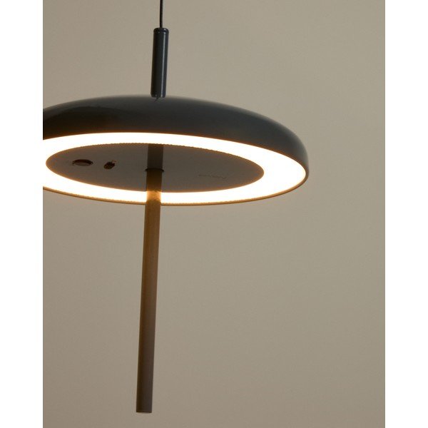 Plava LED viseća svjetiljka s mogućnosti zatamnjivanja s metalnim sjenilom ø 16 cm Porte – Kave Home-image-1