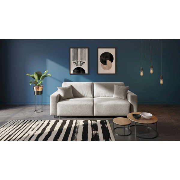 Krem sklopiva sofa 237 cm Hesto – Ghado-image-1