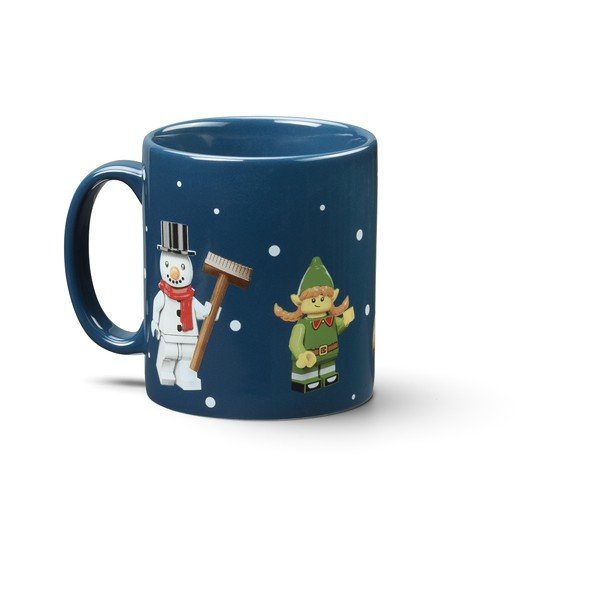 Tamno plava keramička dječja šalica 300 ml Christmas Minifigures – LEGO®-image-2