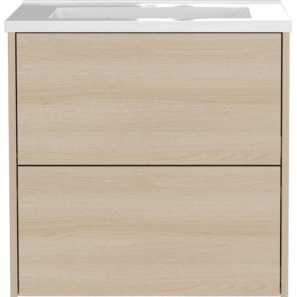 Zidni ormarić za ispod umivaonika u dekoru hrasta u prirodnoj boji 61x61 cm Bodera – Germania-image-2