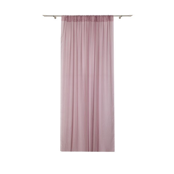 Ružičasta prozirna zavjesa 140x245 cm Voile – Mendola Fabrics-image-2