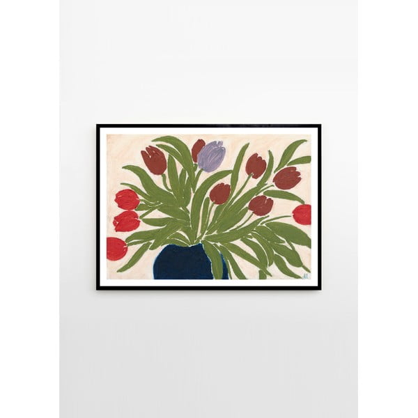 Plakat 70x50 cm Tulips in a Blue Vase – Anine Cecilie Iversen – The Poster Club-image-4