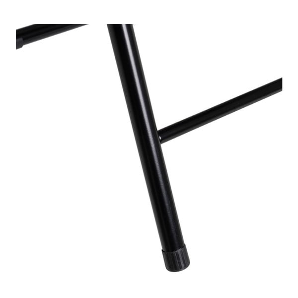 Crna sklopiva blagovaonska stolica od umjetne kože – Casa Selección-image-4