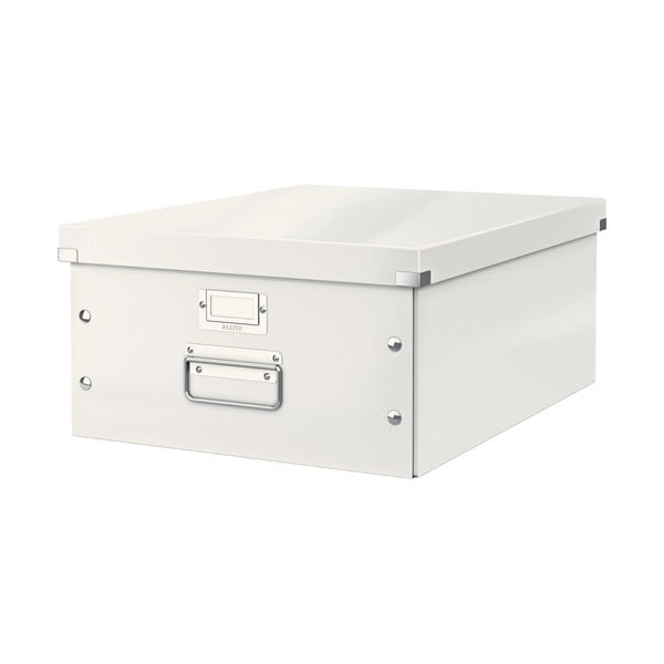 Bijela kartonska kutija za pohranu s poklopcem 37x48x20 cm Click&Store – Leitz