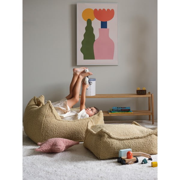 Zelena vreća za bebe od bouclé tkanine Chair – Wigiwama-image-4