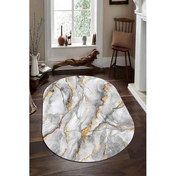 Tepih u sivo-zlatnoj boji 80x120 cm - Rizzoli-image-1