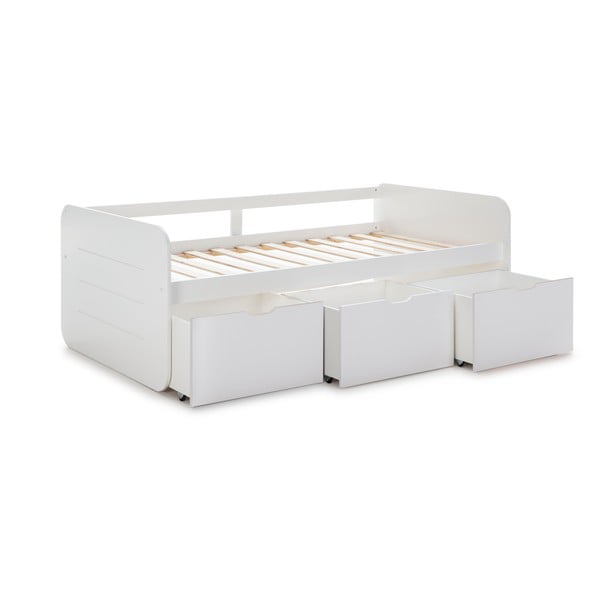 Bijeli dječji krevet s prostorom za pohranu 90x190 cm Abbott – Marckeric-image-2