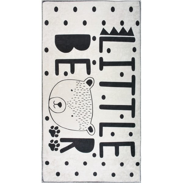 Crno-bijeli periv dječji tepih 160x230 cm Little Bear – Vitaus
