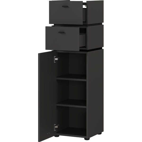 Antracit visoki kupaonski ormarić 34x117 cm Modesto - Germania-image-2