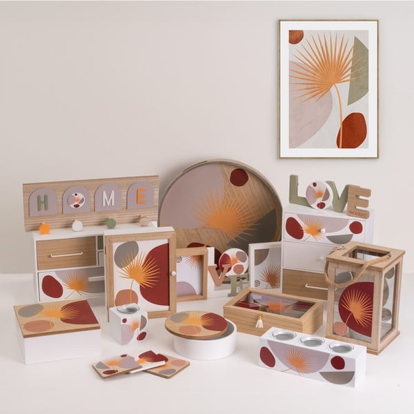 Kutije za pohranu u setu  2 kom s poklopcem/dekorativne ø 17x6,5 cm – Casa Selección-image-1