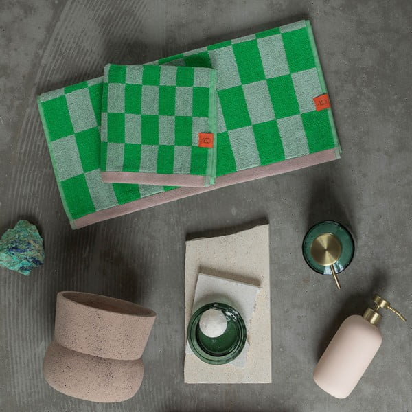 Zeleni ručnici od organskog pamuka u setu od 2 kom 40x55 cm Retro - Mette Ditmer Denmark-image-4