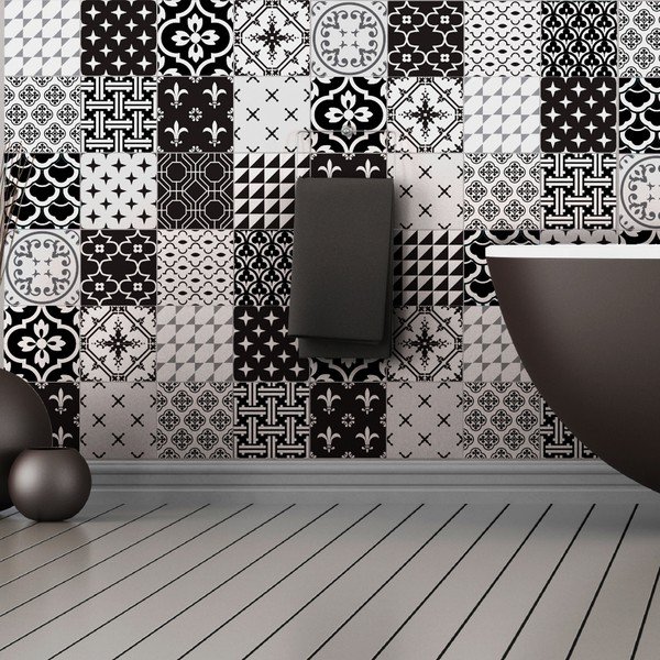 Set od 9 ukrasnih zidnih naljepnica Ambiance Livingo, 20 x 20 cm-image-4