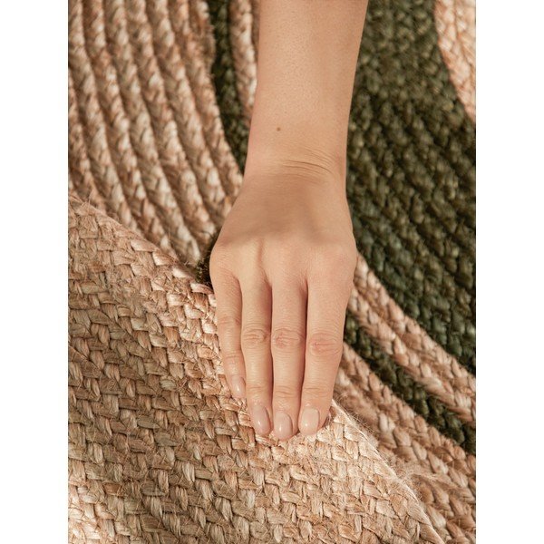 Ručno rađen juten okrugao tepih u prirodnoj boji ø 150 cm Basil – Hanse Home-image-3