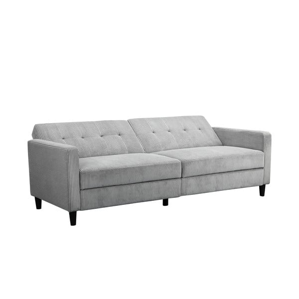 Svijetlo siva sklopiva sofa od samta 82 cm Hartford – Støraa-image-2